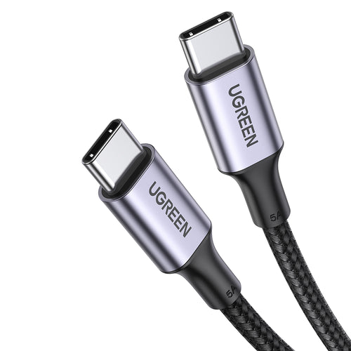 Cablu UGREEN de date US316 (70427), USB-C to Type-C, Incarcare rapida, PD100W, 5A, 480Mbps, 1m, negru