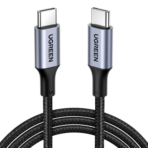 Cablu UGREEN de date US316 (70427), USB-C to Type-C, Incarcare rapida, PD100W, 5A, 480Mbps, 1m, negru