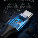 Cablu UGREEN de date US316 (70427), USB-C to Type-C, Incarcare rapida, PD100W, 5A, 480Mbps, 1m, negru