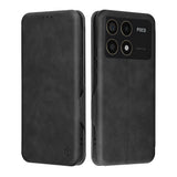 Husa pentru Xiaomi POCO F6 Pro, Techsuit Safe Wallet Plus, negru
