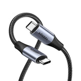 Cablu UGREEN de date US355 (80150), Type-C, Incarcare rapida, 100W, 5A, 4K, 10Gbps, Smart Chip, Audio-Video, Nylon, 1m, negru