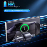 Incarcator auto UGREEN EC701 (35023), Incarcare rapida, Type-C, USB, 63W, 3A, PD3.0, QC 3.0, negru