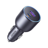 Incarcator auto UGREEN EC701 (35023), Incarcare rapida, Type-C, USB, 63W, 3A, PD3.0, QC 3.0, negru