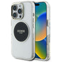 Husa pentru iPhone 16 Pro, Guess IML Metal Colored Circle MagSafe (GUHMP16LHTDRCEDK), negru