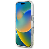 Husa pentru iPhone 16 Pro, Guess IML Metal Colored Circle MagSafe (GUHMP16LHTDRCEDP), roz