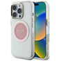 Husa pentru iPhone 16 Pro, Guess IML Metal Colored Circle MagSafe (GUHMP16LHTDRCEDP), roz