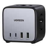 Incarcator retea UGREEN DigiNest Cube 7in1 CD268 (60113), GaN, Incarcare rapida, 2x USB-C, 2x USB, 3x AC, 2990W, 13A, PD65W, negru