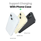 Incarcator wireless UGREEN W706 (45023), MagSafe, 2in1, pentru iPhone, AirPods, USB-C Cable, 20W, 3A, Qi2, MPP, 1m, gri