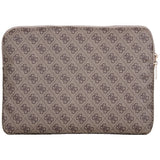 Geanta laptop Guess Husa Laptop 4G Logo triunghi (GUCS14ZP4DPTW), pentru Laptop, Tablet 14, cu Zipper, Pocket, Eco-Piele, maro