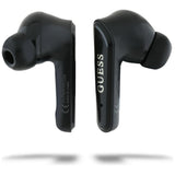 Casti wireless Guess Flat Classic Logo Electroplated (GUTWST7FCEEK), Bluetooth 5.4, TWS, Microphone, 300mAh, negru