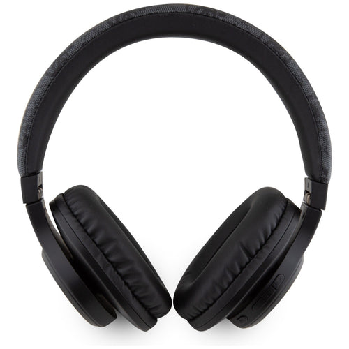 Casti wireless Guess 4G Tone on Tone Script Logo (GUBH604FEMK), Bluetooth 5.3, USB-C, Over-ear, 300mAh, negru