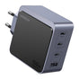Incarcator retea UGREEN Nexode S X565 (35043), USB, 3x Type-C, Incarcare rapida, GaN, 100W, 3A, PD3.0, QC4.0+, gri