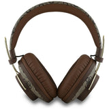 Casti wireless Guess 4G Metal Logo (GUBHS72P4FC4MW), Bluetooth 5.3, ENC, USB-C, Eco-Leather, On-ear, 300mAh, maro