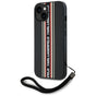 Husa pentru iPhone 15, Karl Lagerfeld Saffiano Athleisure Stripes Cord (KLHCP15SPAMSCNSR), rosu