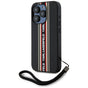 Husa pentru iPhone 15 Pro Max, Karl Lagerfeld Saffiano Athleisure Stripes Cord (KLHCP15XPAMSCNSR), rosu