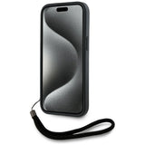 Husa pentru iPhone 15 Pro Max, Karl Lagerfeld Saffiano Athleisure Stripes Cord (KLHCP15XPAMSCNSP), verde