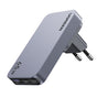 Incarcator retea UGREEN Nexode Pro X753 (25356), GaN, Incarcare rapida, Ultra-Slim, USB, 2x Type-C, 65W, 3A, PD3.0, QC4.0+, gri