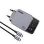 Incarcator retea UGREEN Nexode Pro X755 (25871), GaN, Incarcare rapida, USB, 2x Type-C, 65W, 3A, PD3.0, QC4.0, cu Cable, gri