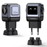Incarcator retea UGREEN Uno RG CD361 (25685B), cu Afisaj LED, GaN, Incarcare rapida, USB, 2x Type-C, QC4.0+, 65W, 3A, negru