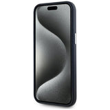 Husa pentru iPhone 15 Pro, Karl Lagerfeld Hardcase Leather (KLHCP15LPGWCMKHK), negru