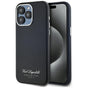 Husa pentru iPhone 15 Pro, Karl Lagerfeld Hardcase Leather (KLHCP15LPGWCMKHK), negru