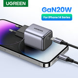 Incarcator retea UGREEN Nexode CD318 (90664), USB-C, GaN, Incarcare rapida, 20W, 3A, QC4.0+, gri