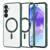 Husa pentru Samsung Galaxy A55 5G, Techsuit Lux Crystal MagSafe, albastru