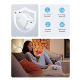 Incarcator retea UGREEN Nexode CD318 (15324), USB-C, GaN, Incarcare rapida, 20W, 3A, QC4.0+, alb
