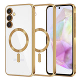 Husa pentru Samsung Galaxy A35 5G, Techsuit Lux Crystal MagSafe, argintiu