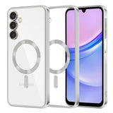Husa pentru Samsung Galaxy A15 4G, Techsuit Lux Crystal MagSafe, argintiu