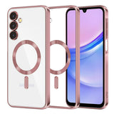 Husa pentru Samsung Galaxy A15 4G, Techsuit Lux Crystal MagSafe, argintiu