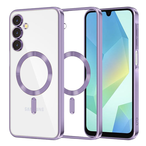 Husa pentru Samsung Galaxy A16 4G, Techsuit Lux Crystal MagSafe, mov