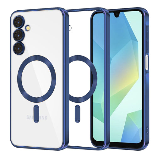 Husa pentru Samsung Galaxy A16 4G, Techsuit Lux Crystal MagSafe, albastru
