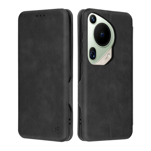 Husa pentru Huawei Pura 70 Ultra, Techsuit Safe Wallet Plus, negru