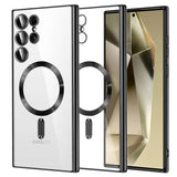 Husa pentru Samsung Galaxy S24 Ultra, Techsuit Lux Crystal MagSafe, argintiu