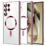 Husa pentru Samsung Galaxy S24 Ultra, Techsuit Lux Crystal MagSafe, argintiu