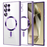 Husa pentru Samsung Galaxy S24 Ultra, Techsuit Lux Crystal MagSafe, mov