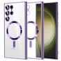 Husa pentru Samsung Galaxy S23 Ultra, Techsuit Lux Crystal MagSafe, mov