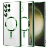 Husa pentru Samsung Galaxy S23 Ultra, Techsuit Lux Crystal MagSafe, mov