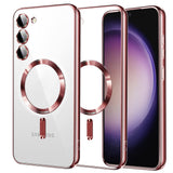 Husa pentru Samsung Galaxy S23, Techsuit Lux Crystal MagSafe, argintiu