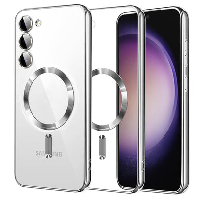 Husa pentru Samsung Galaxy S23, Techsuit Lux Crystal MagSafe, argintiu