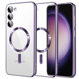 Husa pentru Samsung Galaxy S23, Techsuit Lux Crystal MagSafe, mov