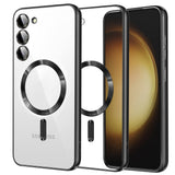 Husa pentru Samsung Galaxy S23 Plus, Techsuit Lux Crystal MagSafe, argintiu