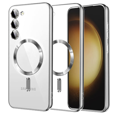 Husa pentru Samsung Galaxy S23 Plus, Techsuit Lux Crystal MagSafe, argintiu
