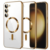 Husa pentru Samsung Galaxy S23 Plus, Techsuit Lux Crystal MagSafe, argintiu