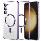 Husa pentru Samsung Galaxy S23 Plus, Techsuit Lux Crystal MagSafe, mov