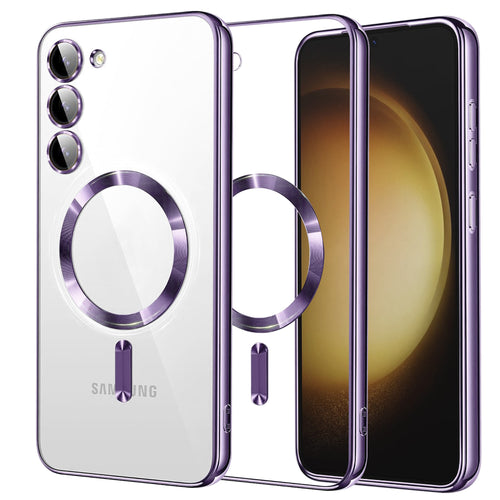 Husa pentru Samsung Galaxy S23 Plus, Techsuit Lux Crystal MagSafe, mov
