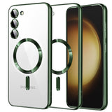 Husa pentru Samsung Galaxy S23 Plus, Techsuit Lux Crystal MagSafe, albastru