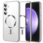 Husa pentru Samsung Galaxy S23 FE, Techsuit Lux Crystal MagSafe, argintiu
