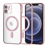 Husa pentru iPhone 12, Techsuit Lux Crystal MagSafe, argintiu